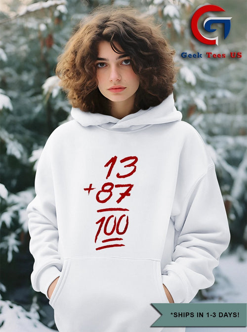 13 plus 87 percent 100 Taylor shirt