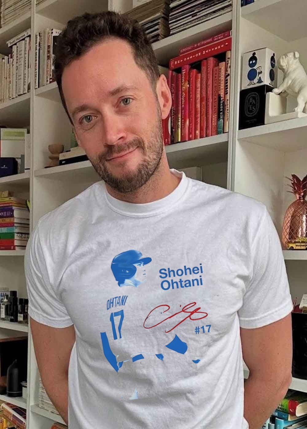 #17 Shohei Ohtani Baseball Player Signature Dodgers T-Shirt
