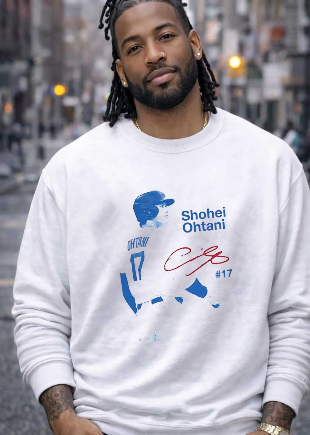 #17 Shohei Ohtani Baseball Player Signature Dodgers T-Shirt