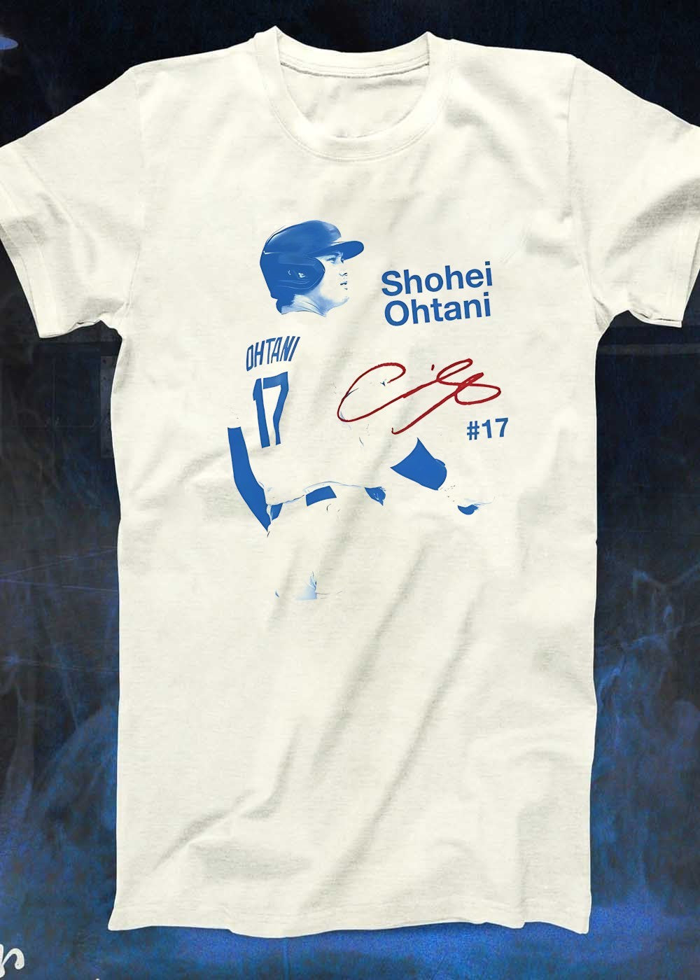 #17 Shohei Ohtani Baseball Player Signature Dodgers T-Shirt