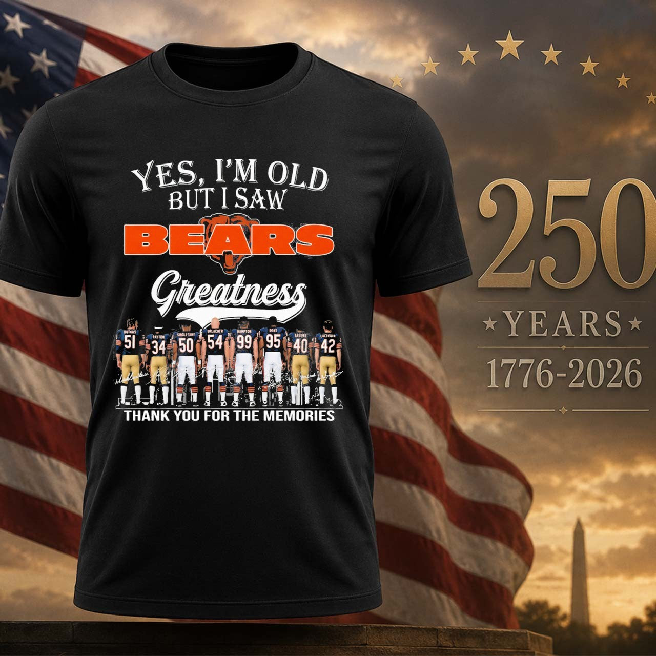 2026 Yes, I’m Old But I Saw Bears Greatness Shirt