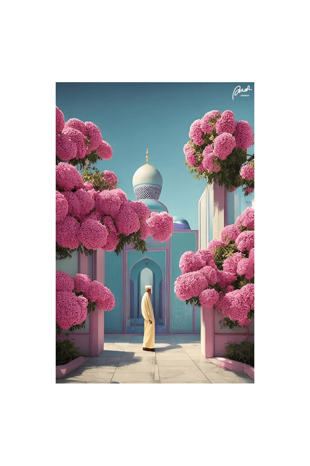 Mosque Garden Postcard