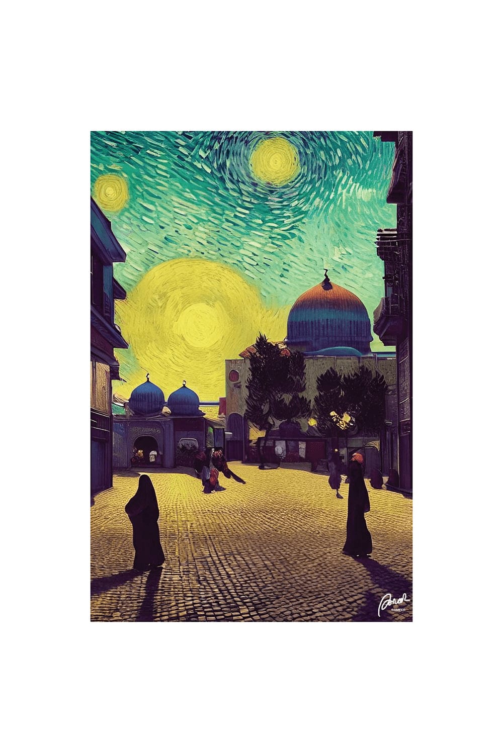 Van Gogh Mosque Postcard
