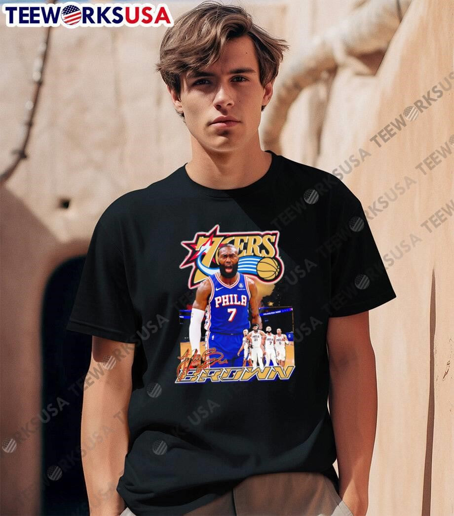 Jaylen Brown Screaming Action Philadelphia 76ers Shirt