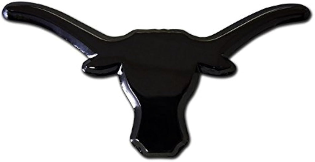 Texas UT Longhorns Metal Auto Emblem Longhorns (Black)