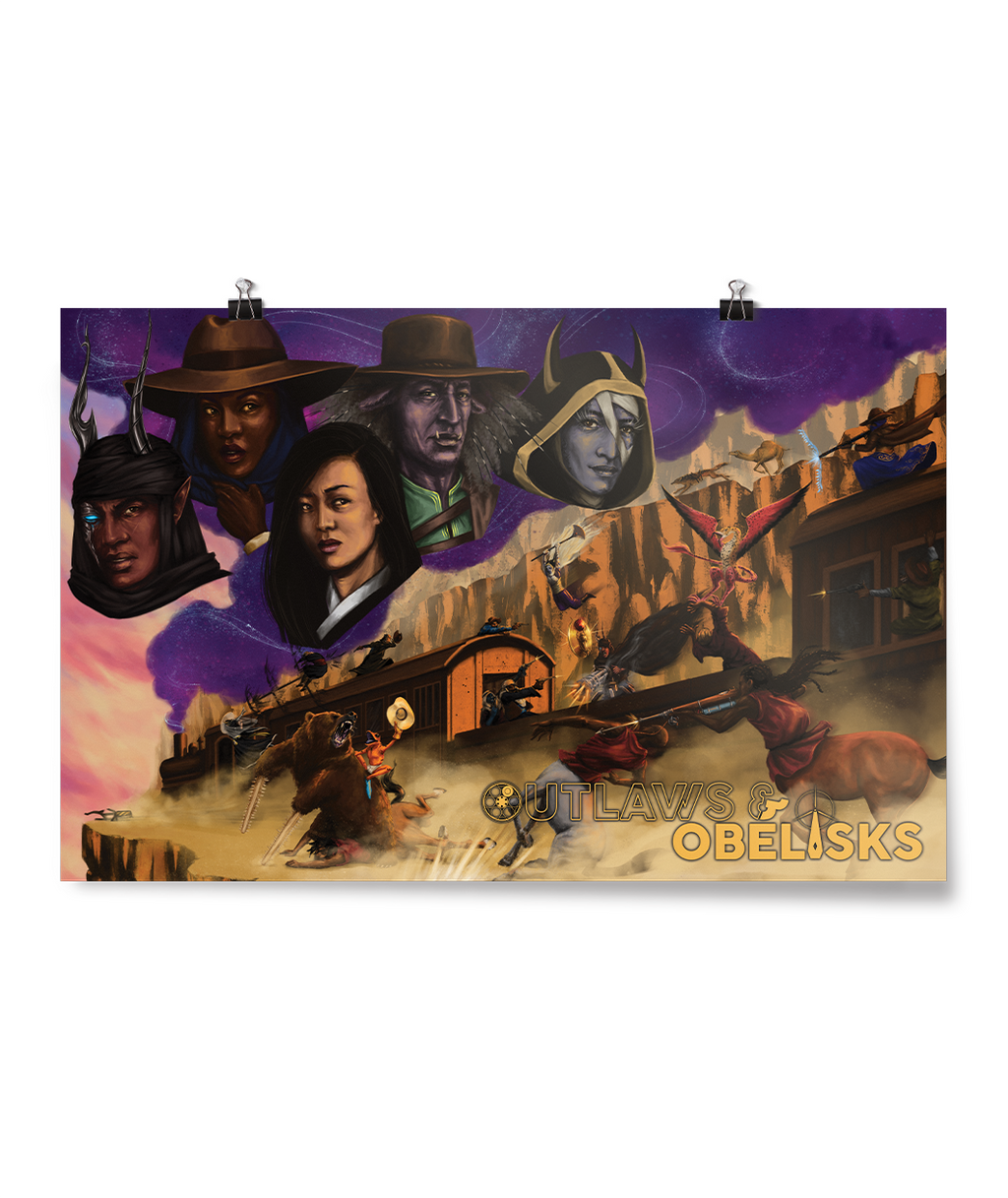 The Outlaws & Obelisks Poster - New Design