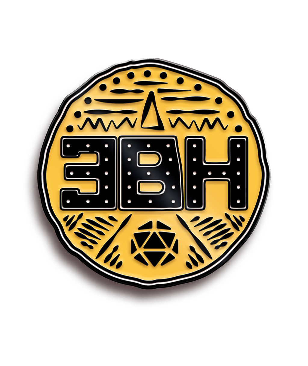 Three Black Halflings Pin