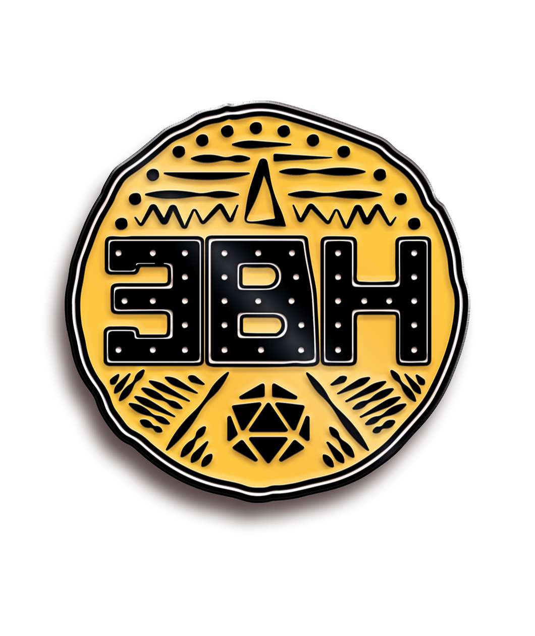 Three Black Halflings Pin