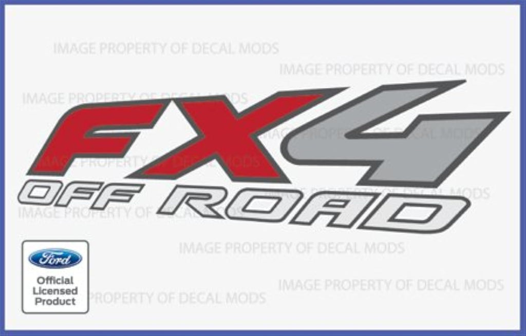 FX4 Off Road Decals Stickers for Ford Super Duty F250 F350 - F (1997-2010) (Set of 2)