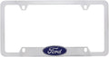 3D Ford Badge Emblem Chrome Plated Metal License Plate Frame Holder