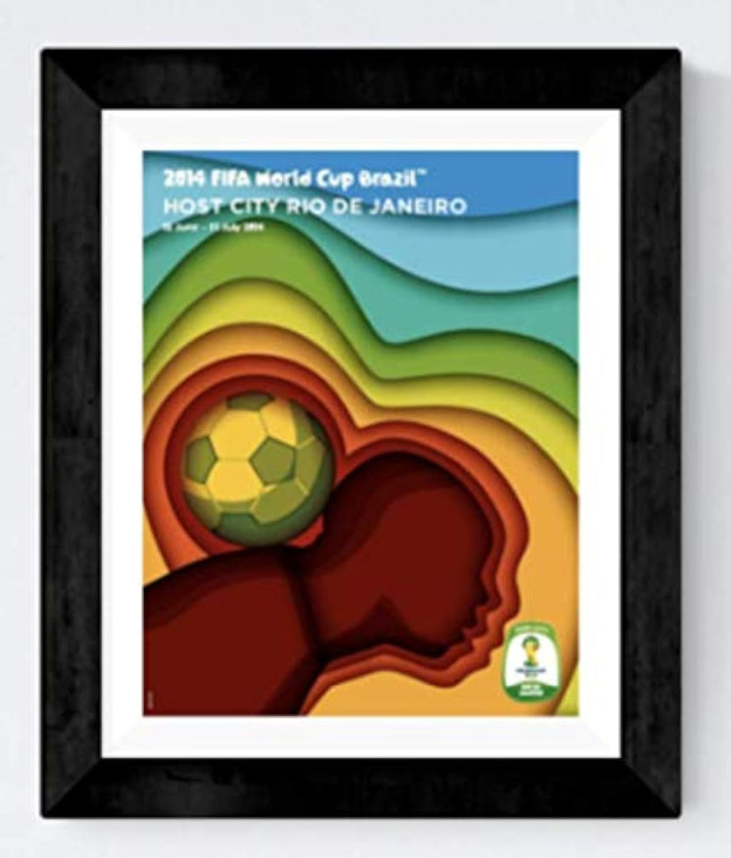World Cup Brazil 2014 Rio De Janeiro Host City Poster 16x20 Framed Print
