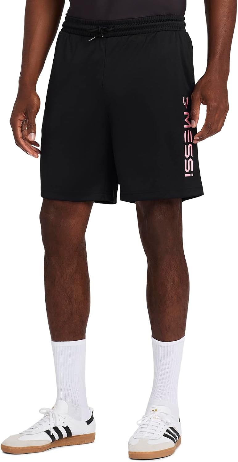 Men's Lifestyle Vertical Icon Shorts with Drawstring, Comfortable Fit, 100% Polyester