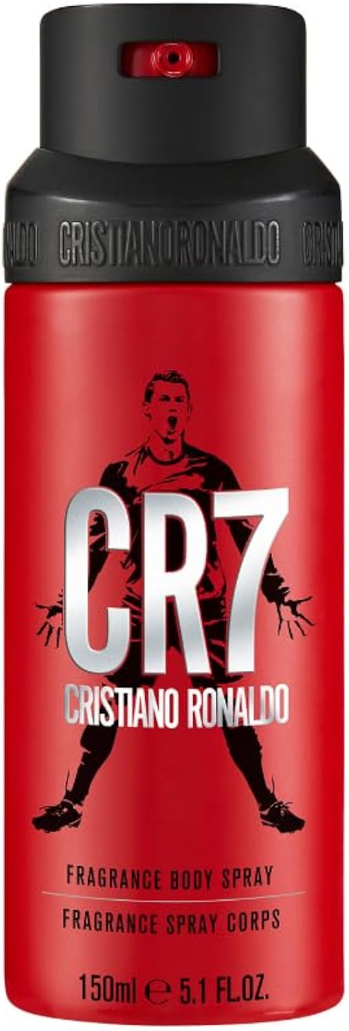 CR7 Cristiano Ronaldo - Body Spray Scent for Men - Long Lasting, Woody Fusion with Lavender, Cardamom, Tobacco, and Cedar - From Cristiano Ronaldo’s Original Men’s Fragrance Collection - 5.1 oz