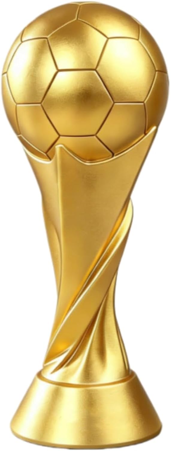 World Cup Trophy Replica Football Award Small Champion Soccer Trophy for Bedroom Office Desktop