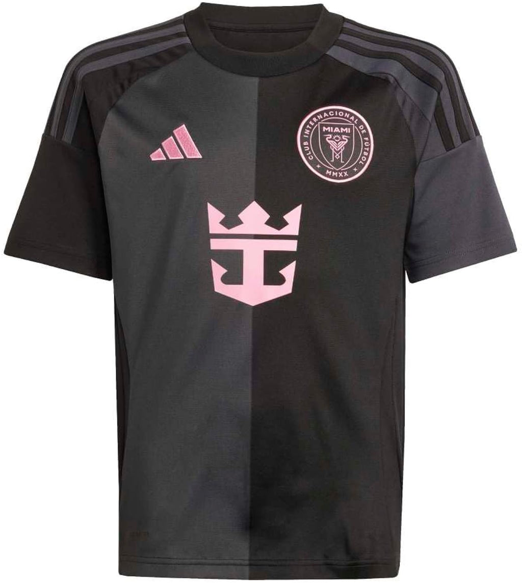Inter Miami 25/26 Messi Youth Away Jersey – Sustainable Soccer Shirt with Moisture-Wicking AEROREADY Fabric