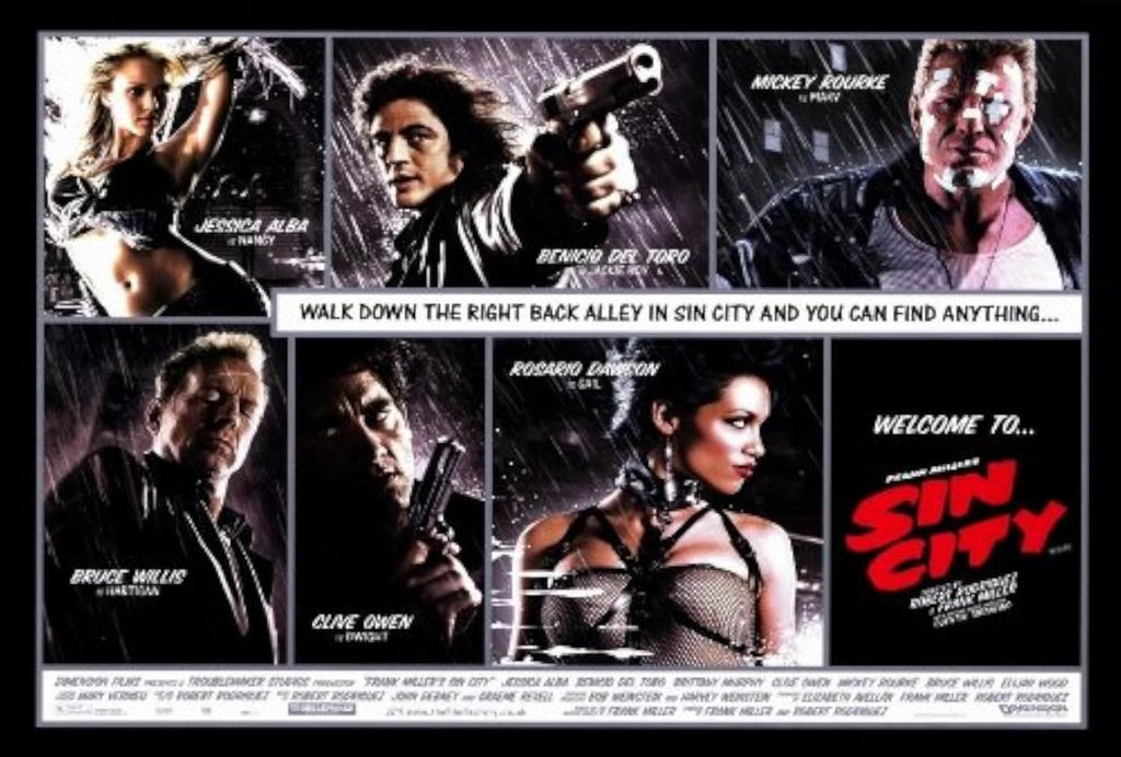 Sin City Poster Movie B 27x40 Jessica Alba Devon Aoki Maria Bello