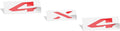 Reflective Concepts 4x4 Emblem Overlay Decal Sticker -Fits: 2019-2026 Ram, NOT for Classic - (Color: Gloss Red)
