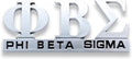 Phi Beta Sigma Chrome Cut Out Car Tag
