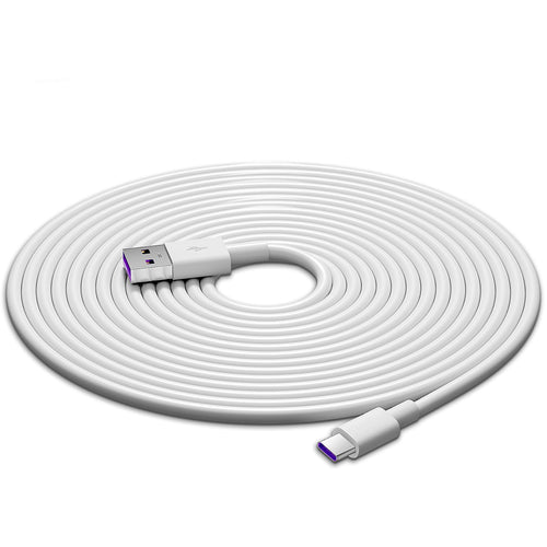 ACAGET USB to USB-C Charging Cable 32FT, Power Extension Cable for Vimtag Mini G3 Xiaomi Smart Camera C400 C500... (Image 1)