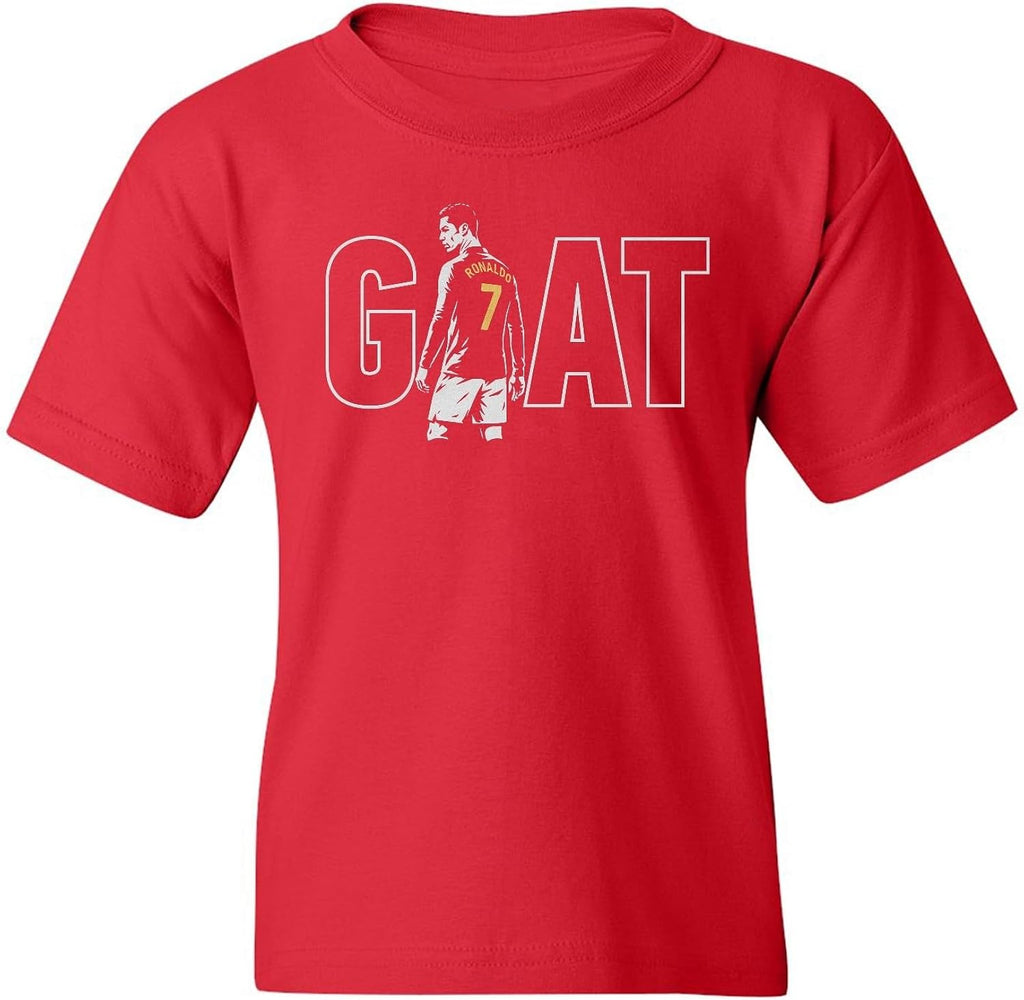 Portugal Goat Ronaldo 7 Tribute - Soccer Fans Youth Unisex T-Shirt