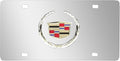 Cadillac Logo Chrome Stainless Steel License Plate