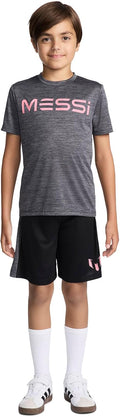 Boys' Lifestyle Short Sleeve 2-piece Set, Slim-fit Jersey Set With Top & Shorts