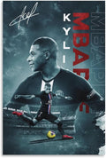 fhzang Kylian Mbappé Poster 2 Canvas Poster Unframed: 16x24 inches (40x60cm)