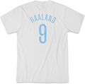 Manchester City FC Erling Haaland Premium Cotton T-Shirt - White