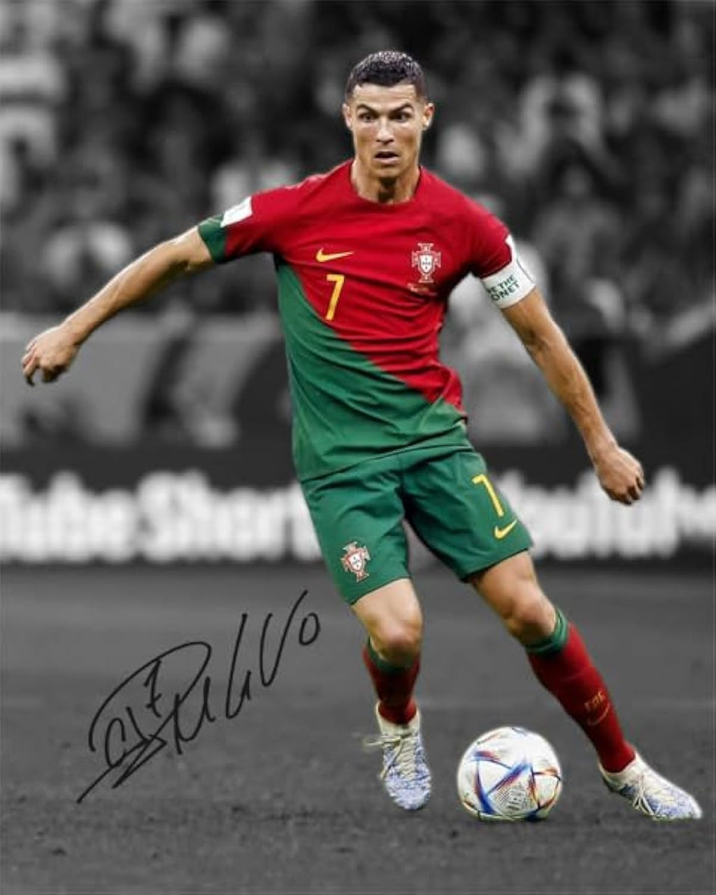 Cristiano Ronaldo Signed Photo Autograph Print Wall Art Home Decor
