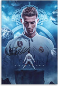 Cristiano Ronaldo Poster 3 Wall Art Canvas Print Poster Home Bathroom Bedroom Office Living Room Decor Canvas Poster Unframe: 16x24inch(40x60cm)