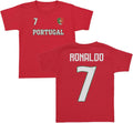 Portugal Ronaldo 7 Inspired Soccer Jersey Style Toddler T-Shirt
