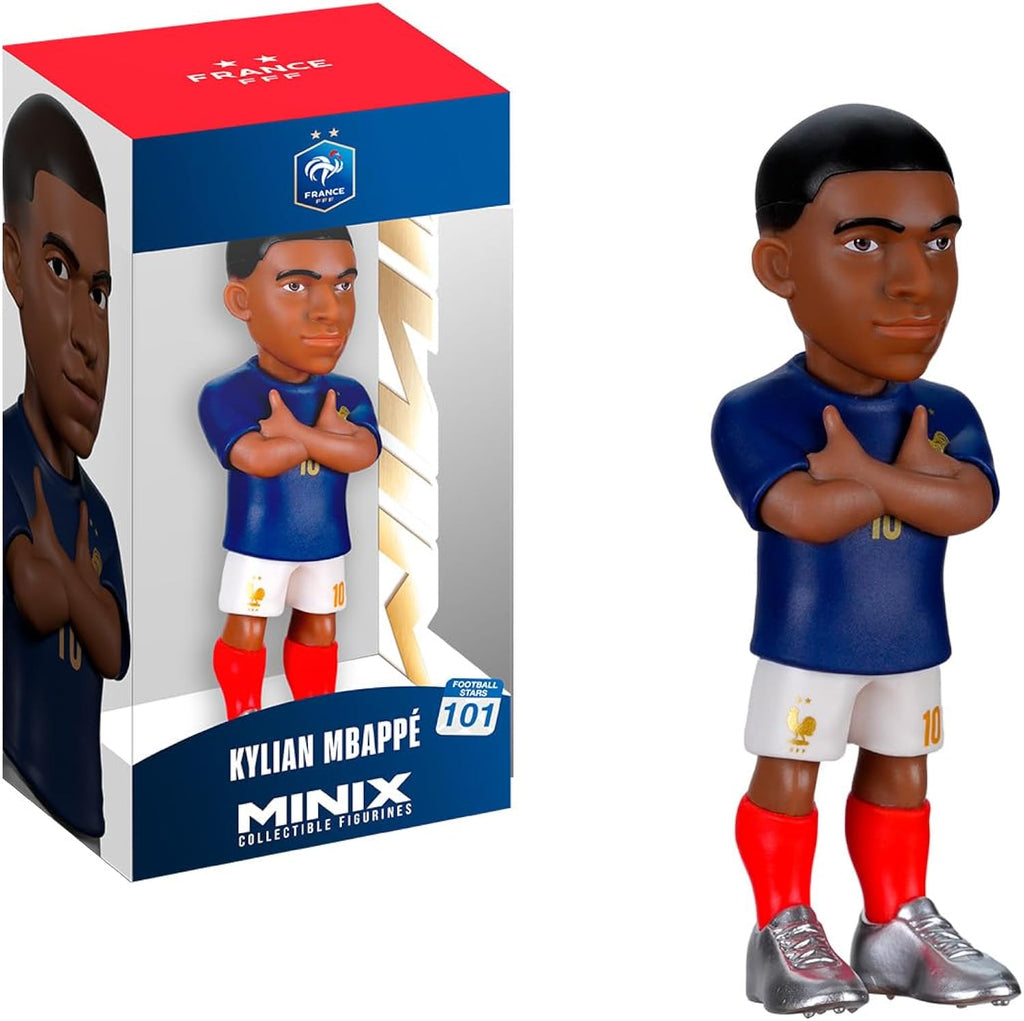 Minix France National Team Collectible Figurines 12cm Official Soccer Figures Mbappé Dembélé Tchouaméni Cherki (Kylian Mbappé)