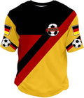 2026 World Cup Germany Soccer Jersey,Fan Match Day Unisex Short Sleeve Shirt,Personalized Print Pride Crewneck Tops
