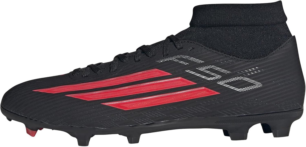 Mens F50 League Mid Cut Firm GroundMulti Ground Soccer Cleats - Black, Red