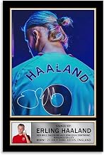 Erling Haaland Poster Soccer Stars Erling Haaland Poster (2) Posters for Bedroom Posters for Room Aesthetic 12x18inch(30x45cm) Unframe-style
