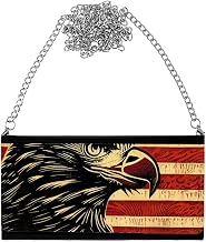 Bald Eagle Flying Art Women's Wallet Clutch - Printed Clutch for Women - Retro Women's Wallet Clutch