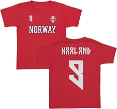 Norway Haaland 9 Inspired Soccer Jersey Style Toddler T-Shirt