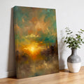 City Sunset Landscape Canvas Wall Art for Living Room, Gradient Clouds Modern Wall Decor Framed Artwork Pictures Ready to Hang for Bedroom Office Home Decor 12x18 Inch