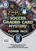 Soccer Graded Card Mystery Pack | PSA Graded Soccer Card | Grade 8+ Guaranteed | Contains One Graded Vintage, Rookie, Legend or Current Star | by Zoo Packs