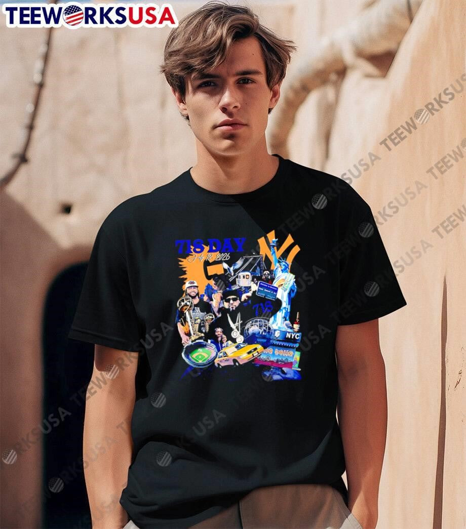 718 Day July 18 2026 Brooklyn New York City Statue of Liberty NYC T-Shirt