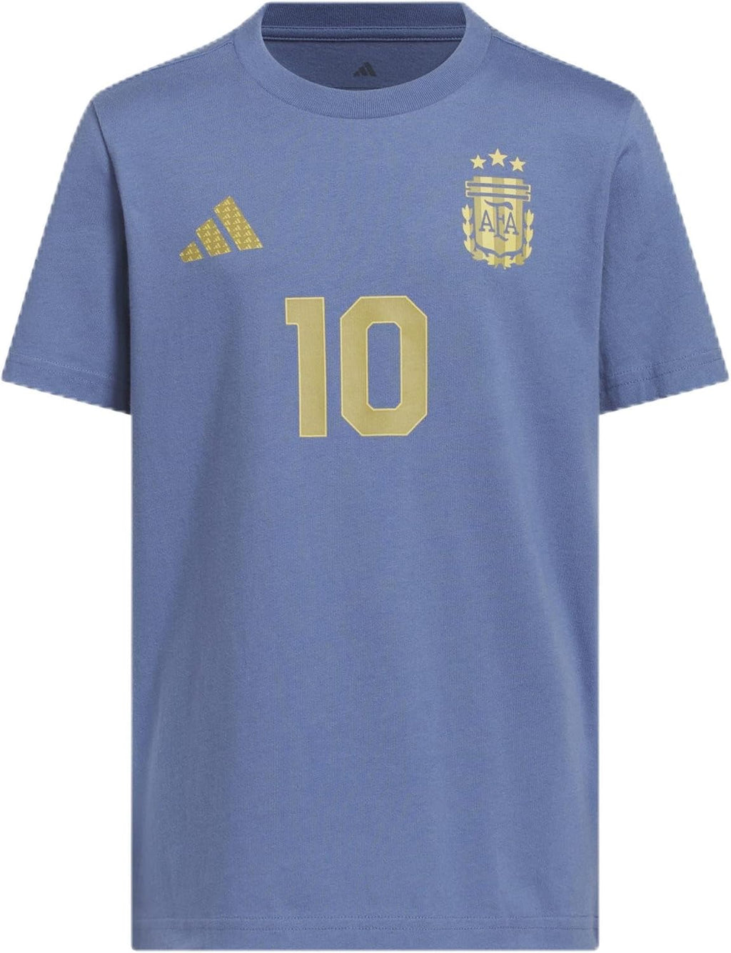 Argentina Home Messi #10 Youth Graphic Tee 26 - Blue