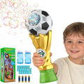 Football Trophy Bubble Wand,Soccer World Cup Bubble Machine for Kids,Light Up Bubble Maker,Bubble Blower,Outdoor Party Birthday Bubbles Toy for Toddlers,Gift for Boys Age 3-8 Years Old.