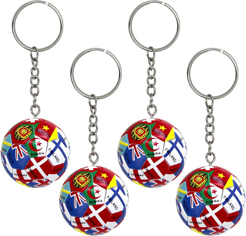 2026 World Soccer Cup Keychain, World Flags Football Keychain for Fan Gifts, Party Favors