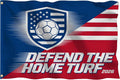 2026 North America Host City Pride Flag 3x5, Double Sided 3-Ply Premium Soccer Banner, Patriotic Red White Blue Geometric Football Flag for Outdoor Yard Garden, Game Day Party Essential (style-04, Single-lay)