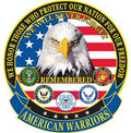 American Warriors 12 inch Back Patch