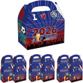 2026 World Cup Soccer Party Favor Boxes, Football Theme Gift Boxes, 12 Pack