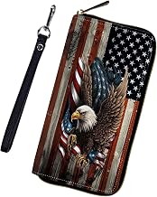 FUYOCWE Wristlet Wallet for Women,Large Capacity RFID Blocking Credit Card Holder Zipper Cash Wallets Cell-Phone Clutch Purse