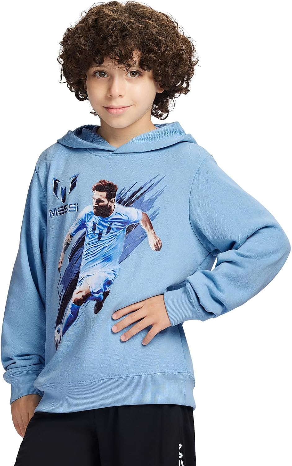 Boys' Long Sleeve, Standard Fit Hoodie Sweatshirt, Comfortable French Terry