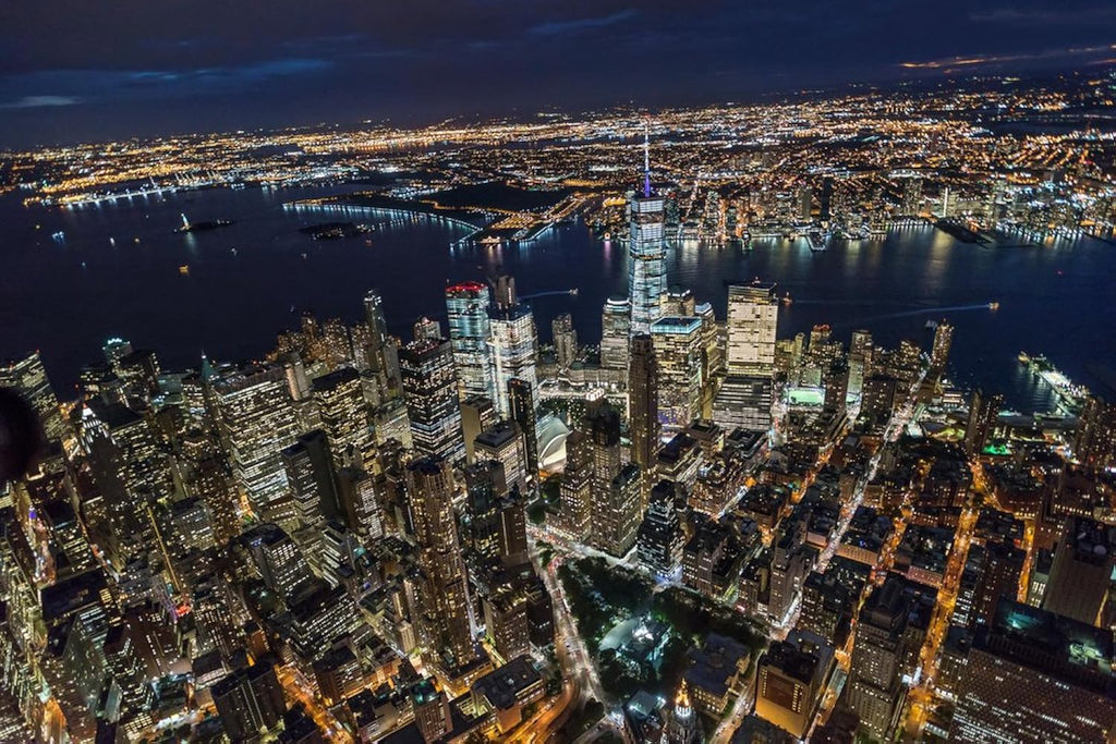 New York City Manhattan World Trade Center Aerial Photo Photograph Cool Wall Art Print Poster 18x12
