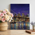 Canvas Wall Art, Modern Art Framed Canvas Prints for Bedroom Dining Room, City Bridge Aesthetics Contemporary Large Gallery Wrapped Wall Decor for Home Office, Gifts, 20"x24" Ship Next Day